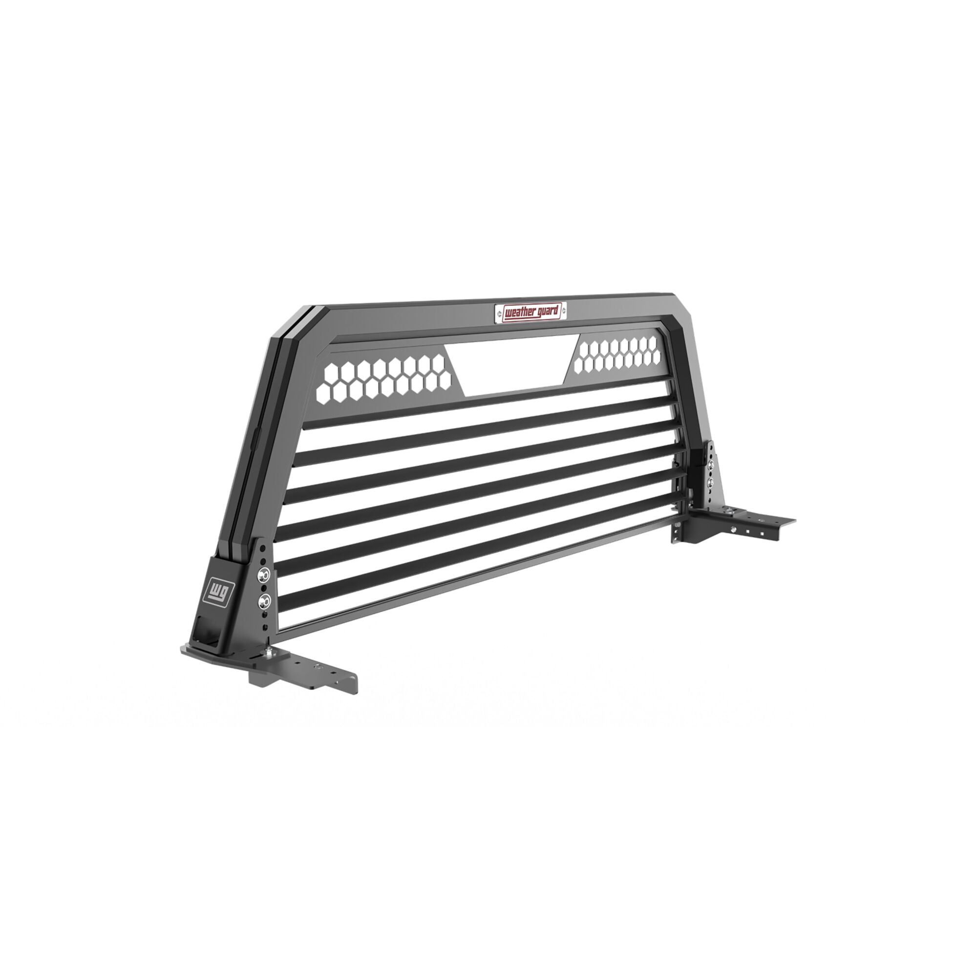 Weather Guard, Louvered Headache Rack, Color Matte Black, Finish Powder-Coat, Material Aluminum, Model# 11904-52-01